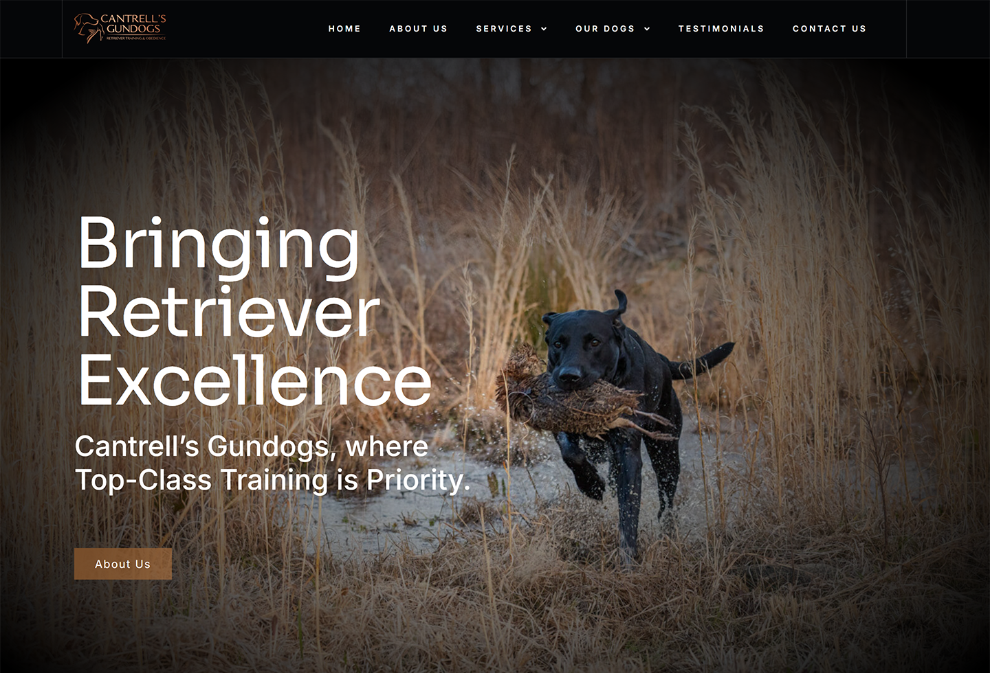 Cantrells Gundogs website thumbnail